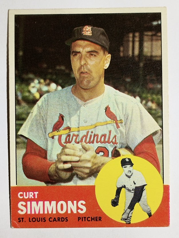 1963 Topps #22 Curt Simmons (VGEX)