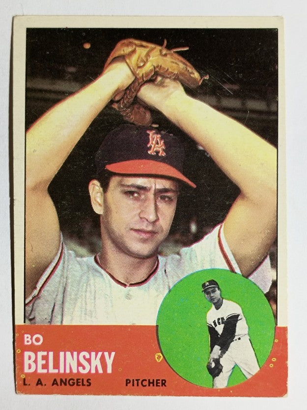 1963 Topps #33 Bo Belinsky (VGEX)