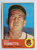 1963 Topps #48 Birdie Tebbetts MG (VG)
