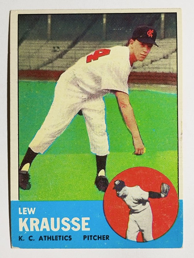 1963 Topps #104 Lew Krausse RC (EX)