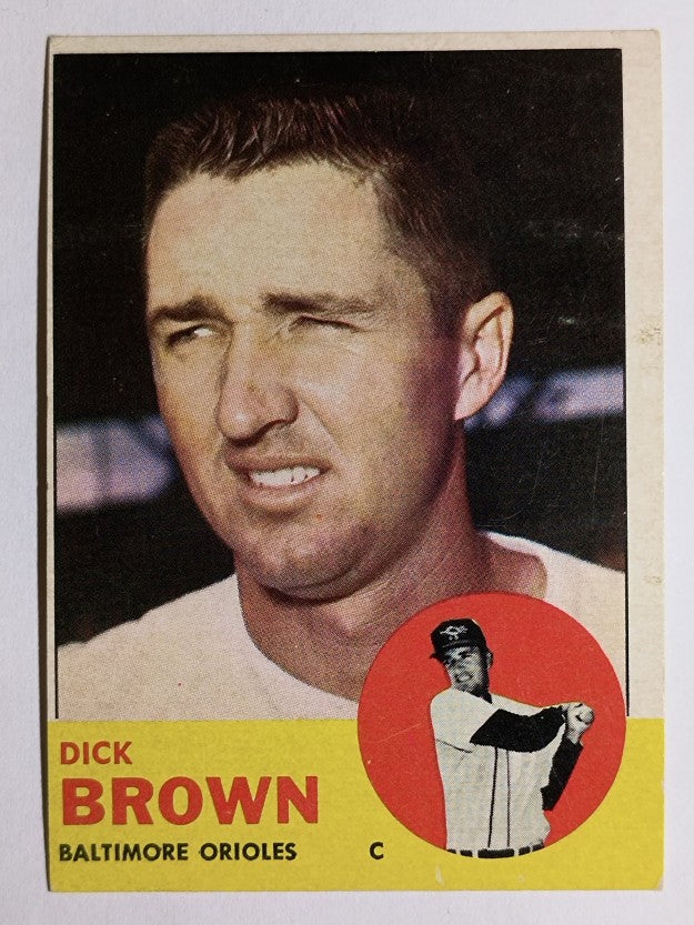 1963 Topps #112 Dick Brown (VGEX)