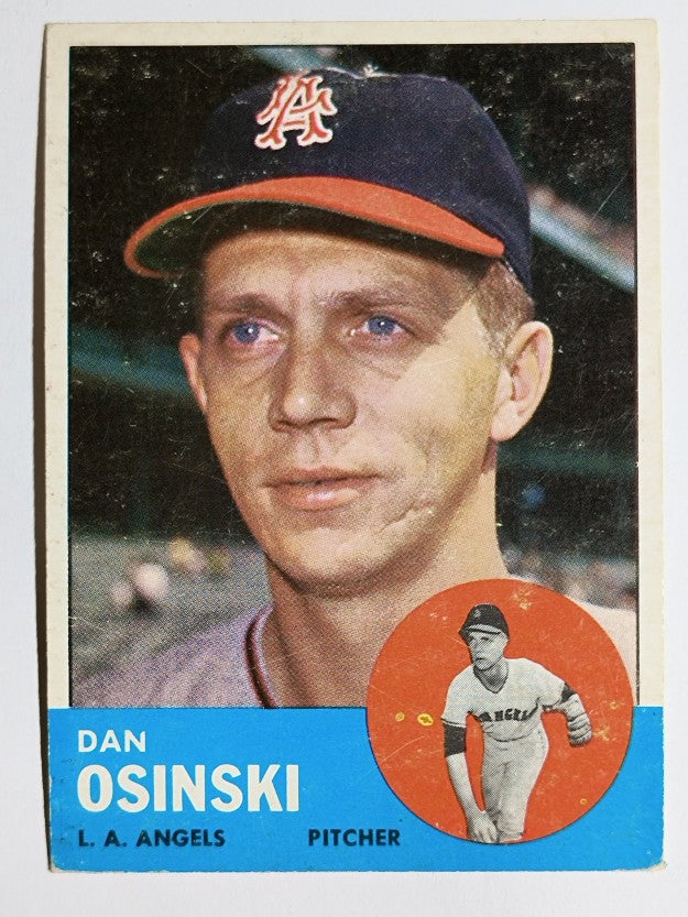 1963 Topps #114 Dan Osinski RC (VGEX)