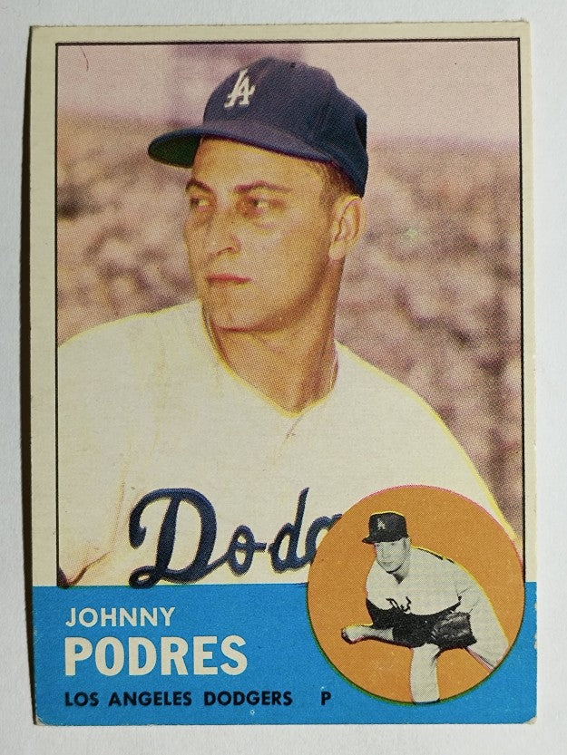1963 Topps #150 Johnny Podres (VGEX)