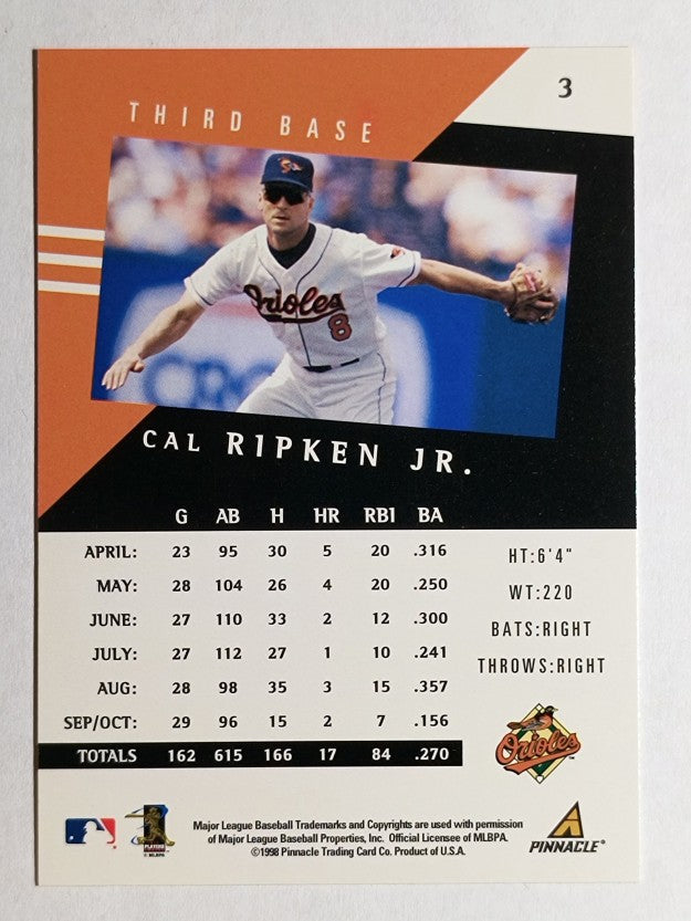 1998 Pinnacle Performers #3 Cal Ripken