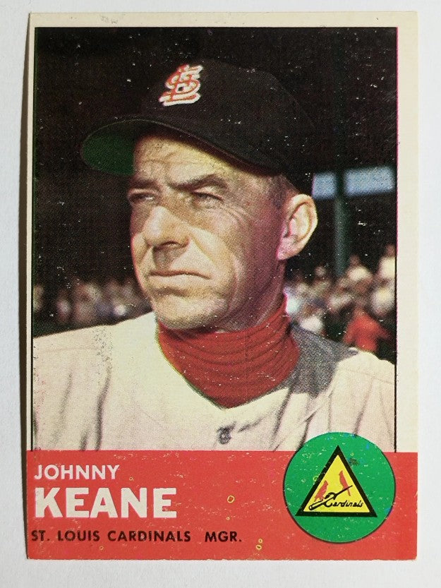 1963 Topps #166 Johnny Keane MG (EX)