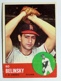 1963 Topps #33 Bo Belinsky (VGEX)