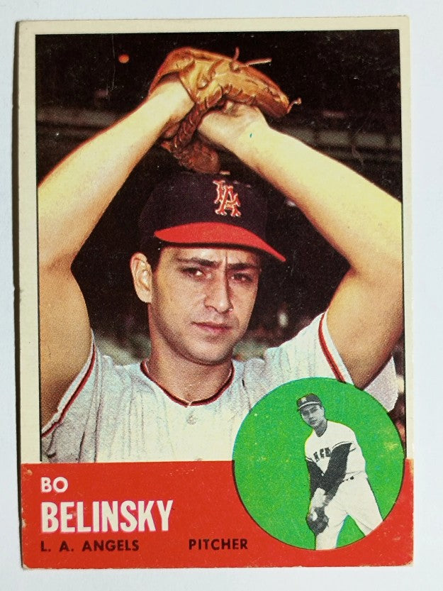 1963 Topps #33 Bo Belinsky (VGEX)