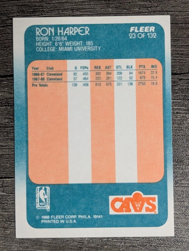 1988-89 Fleer #23 Ron Harper