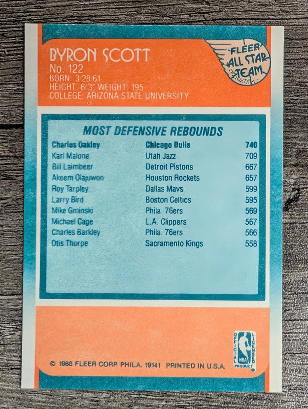 1988-89 Fleer #122 Byron Scott AS