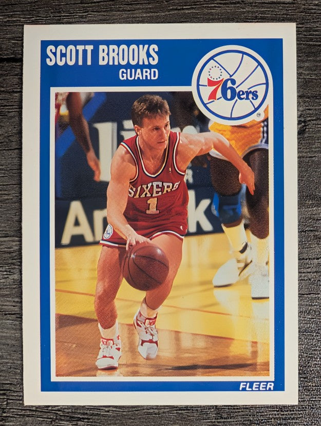 1989-90 Fleer #114 Scott Brooks RC