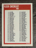 1989-90 Fleer #168 Checklist 1-168