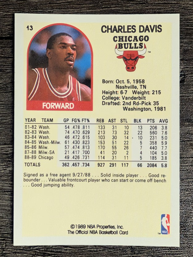 1989-90 Hoops #13 Charles Davis
