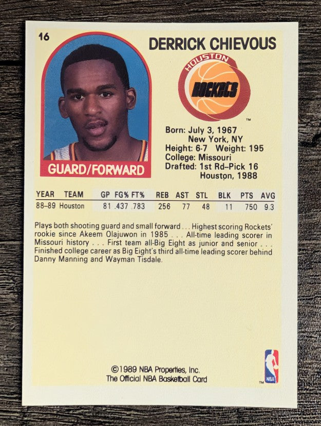 1989-90 Hoops #16 Derrick Chievous