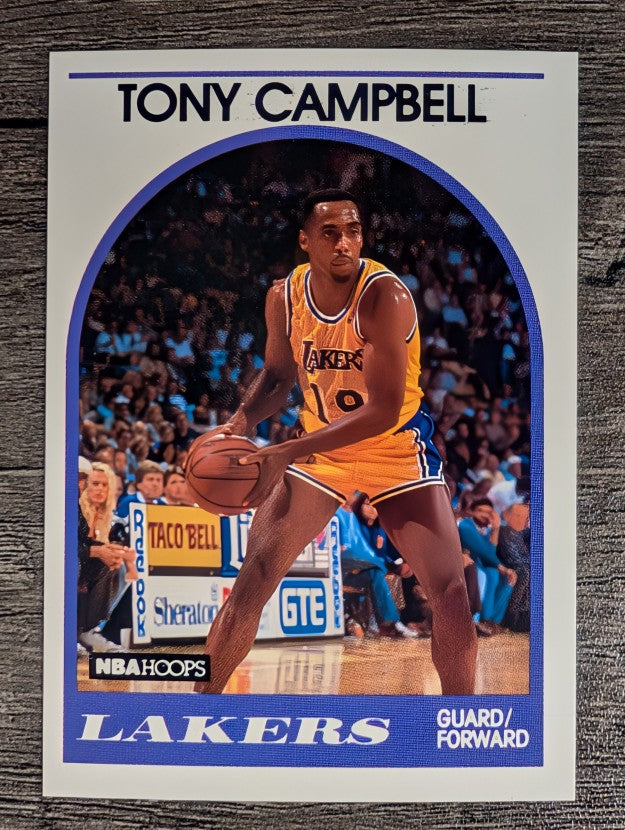 1989-90 Hoops #19 Tony Campbell RC