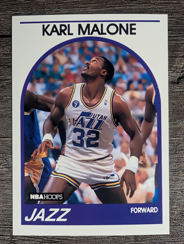 1989-90 Hoops #30 Karl Malone