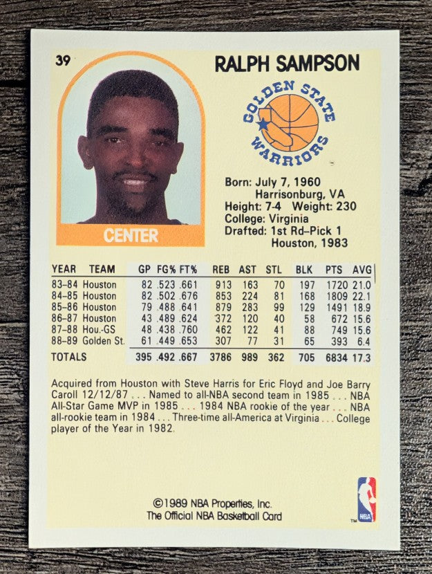 1989-90 Hoops #39 Ralph Sampson