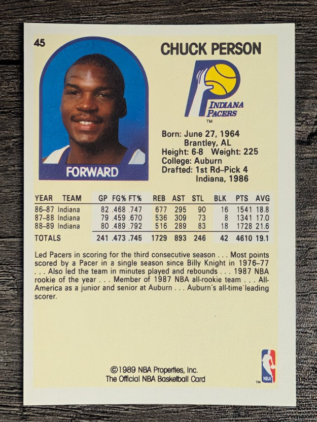 1989-90 Hoops #45 Chuck Person
