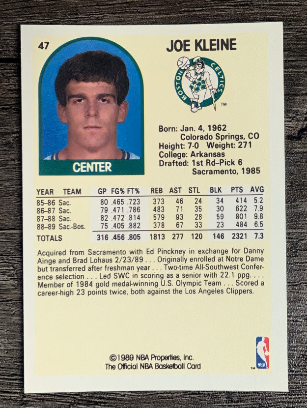 1989-90 Hoops #47 Joe Kleine