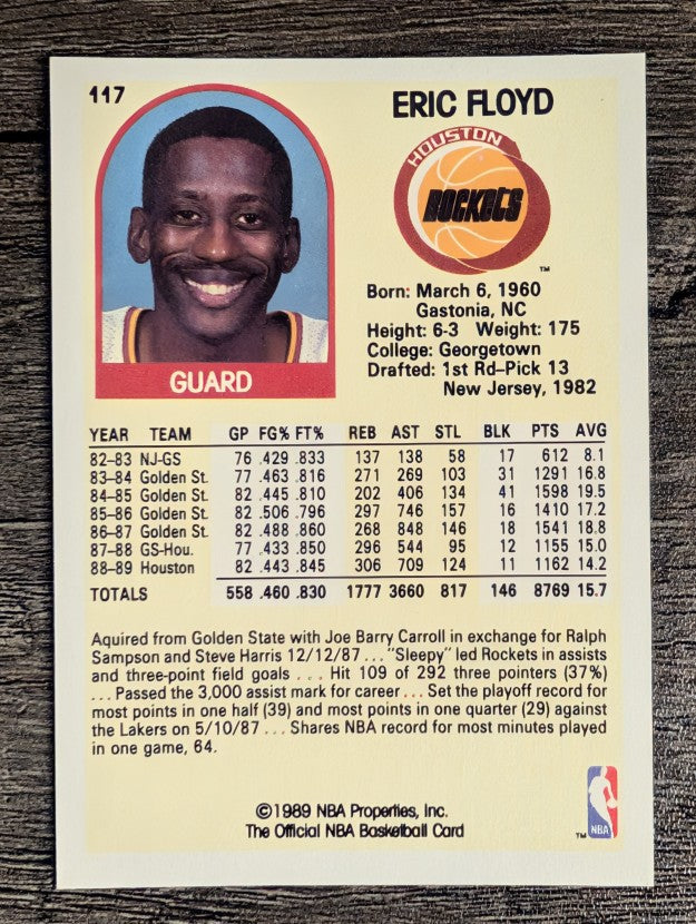 1989-90 Hoops #117 Sleepy Floyd