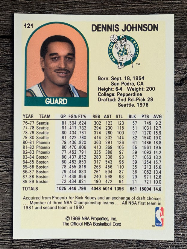 1989-90 Hoops #121 Dennis Johnson