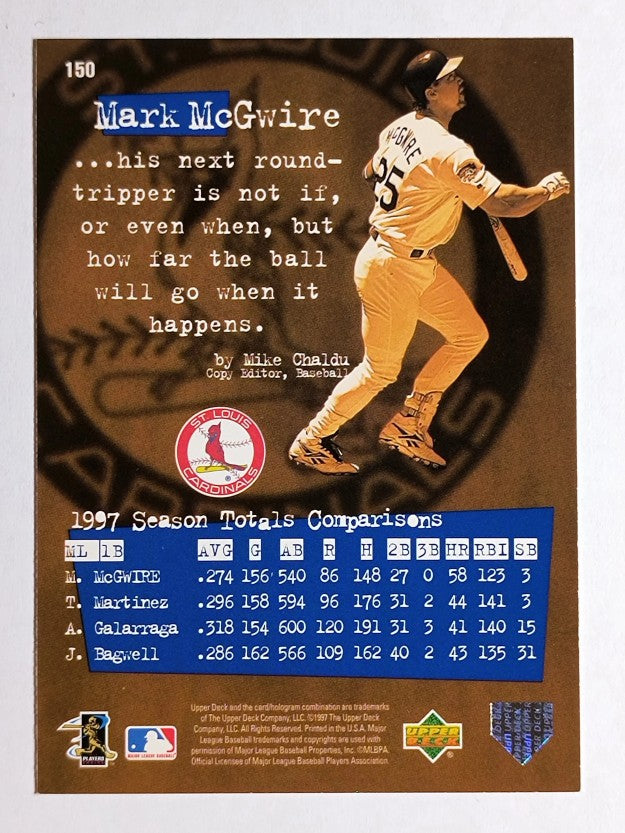 1998 Upper Deck #150 Mark McGwire DG