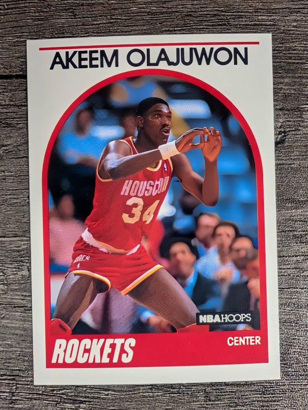 1989-90 Hoops #180 Hakeem Olajuwon