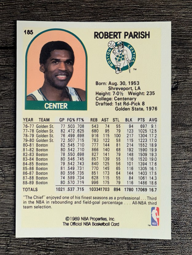 1989-90 Hoops #185 Robert Parish