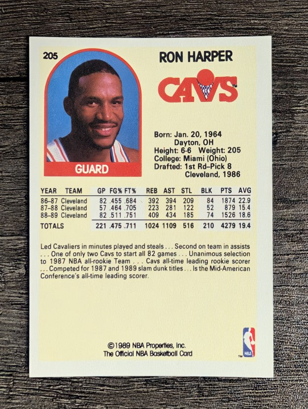 1989-90 Hoops #205 Ron Harper