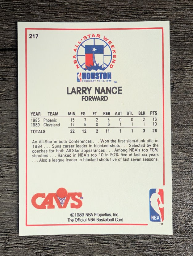 1989-90 Hoops #217 Larry Nance AS