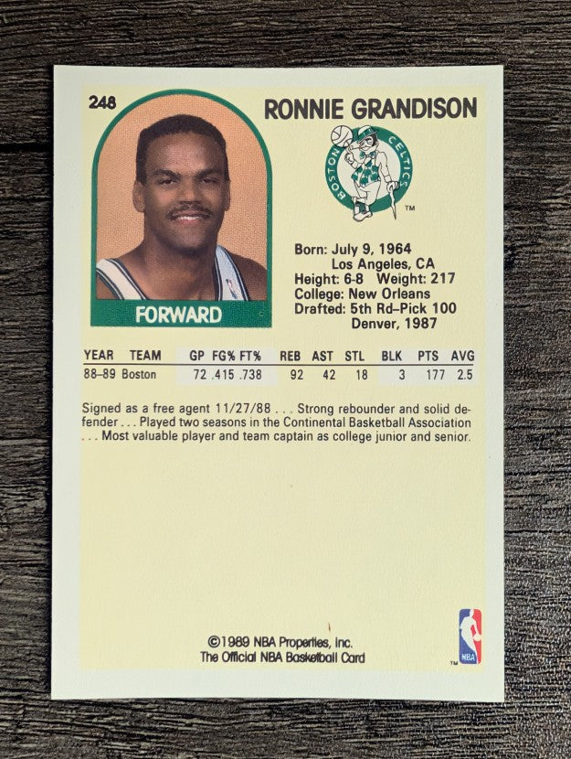 1989-90 Hoops #248 Ronnie Grandison