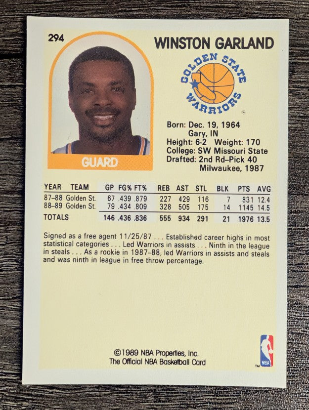 1989-90 Hoops #294 Winston Garland