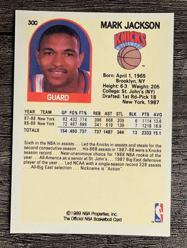 1989-90 Hoops #300 Mark Jackson
