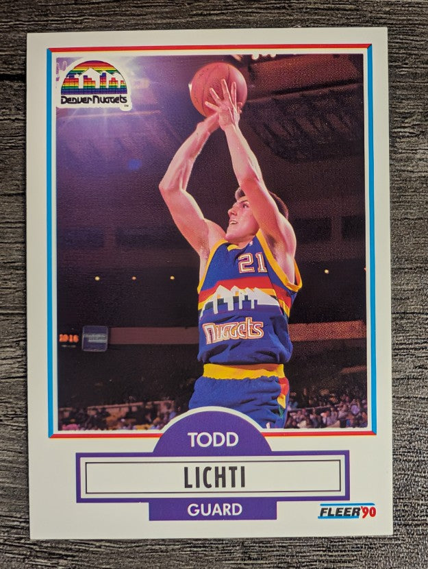1990-91 Fleer #51 Todd Lichti RC