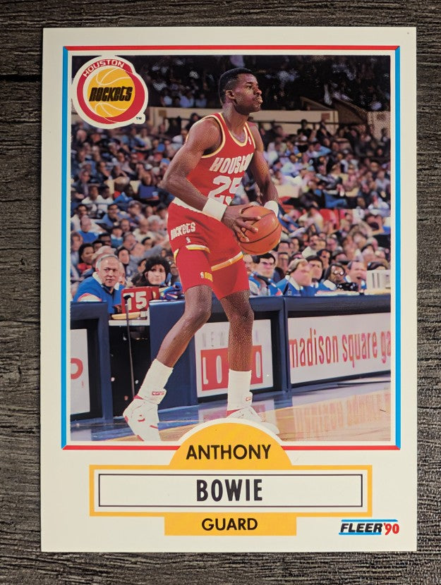 1990-91 Fleer #69 Anthony Bowie RC