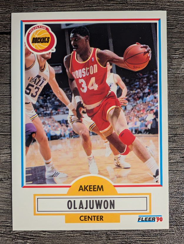 1990-91 Fleer #73 Hakeem Olajuwon (NM)
