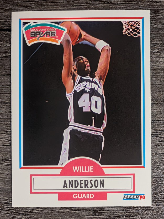 1990-91 Fleer #168 Willie Anderson