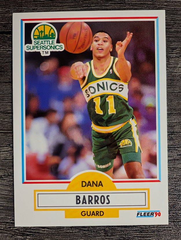 1990-91 Fleer #175 Dana Barros RC
