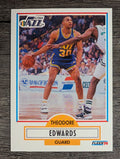 1990-91 Fleer #185 Blue Edwards RC