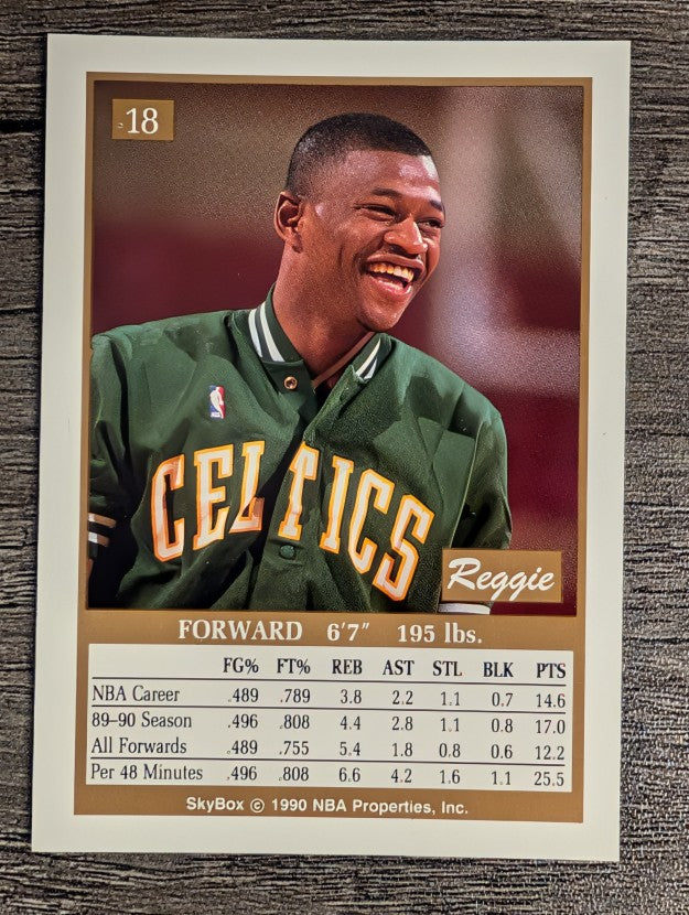 1990-91 SkyBox #18 Reggie Lewis