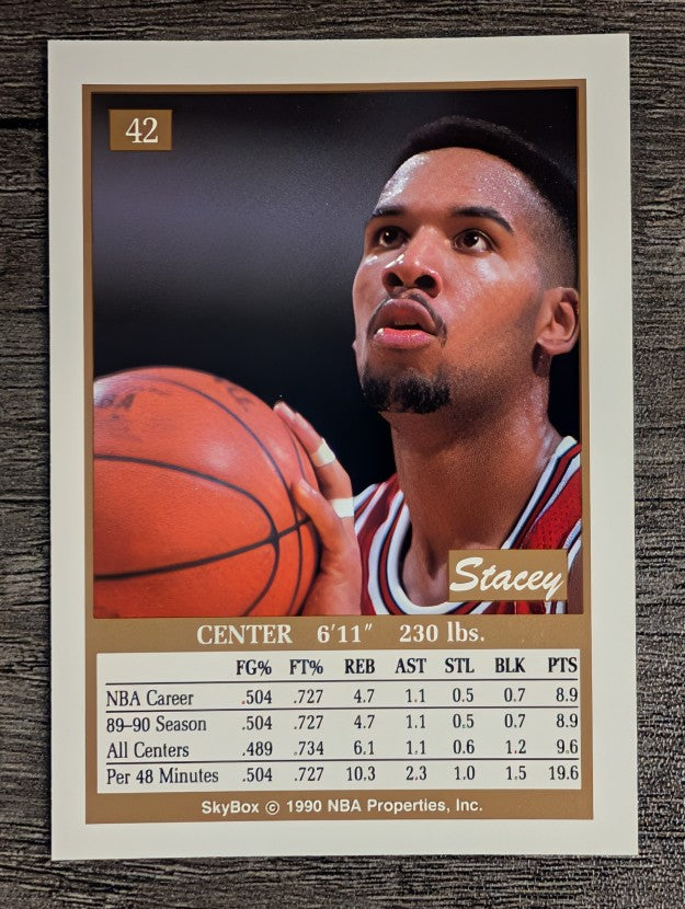 1990-91 SkyBox #42 Stacey King RC