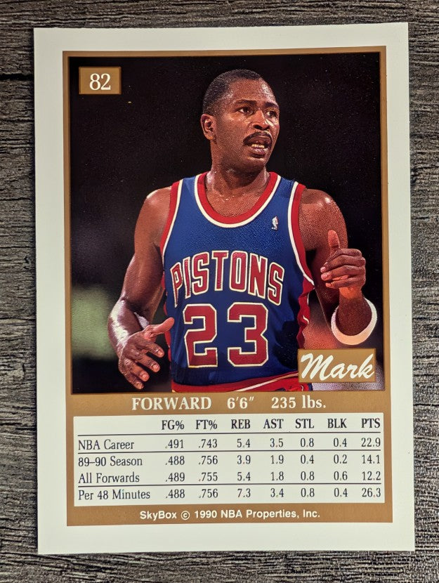 1990-91 SkyBox #82 Mark Aguirre