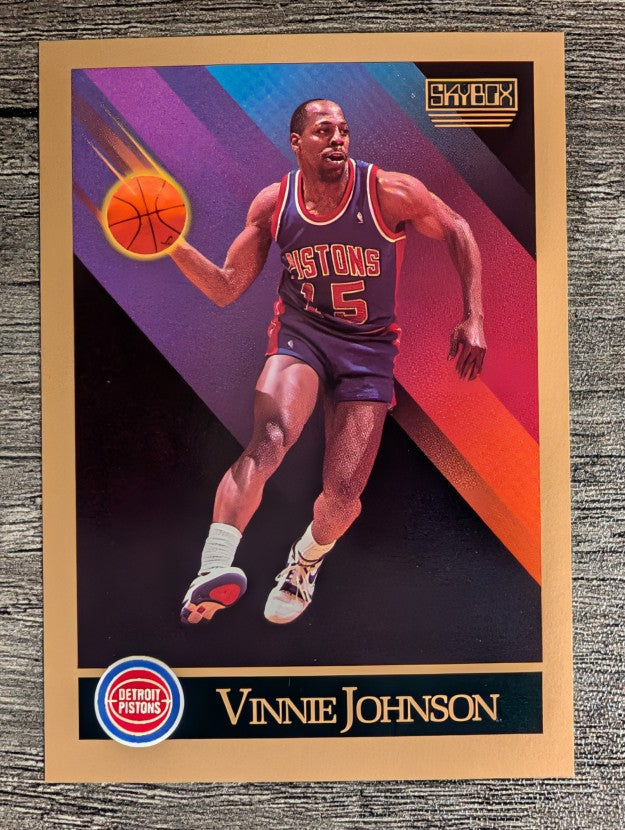 1990-91 SkyBox #89 Vinnie Johnson