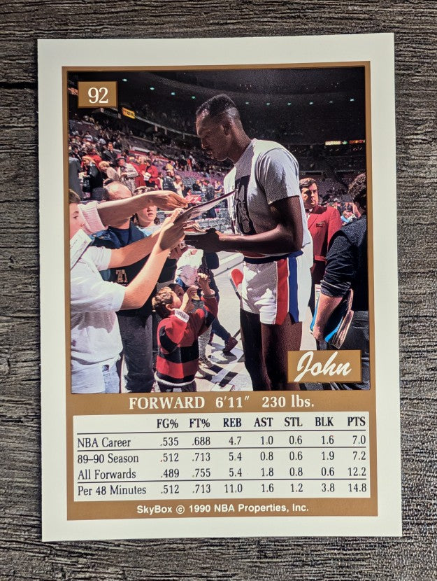 1990-91 SkyBox #92 John Salley