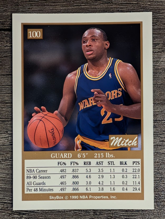 1990-91 SkyBox #100 Mitch Richmond