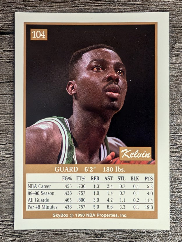 1990-91 SkyBox #104 Kelvin Upshaw SP