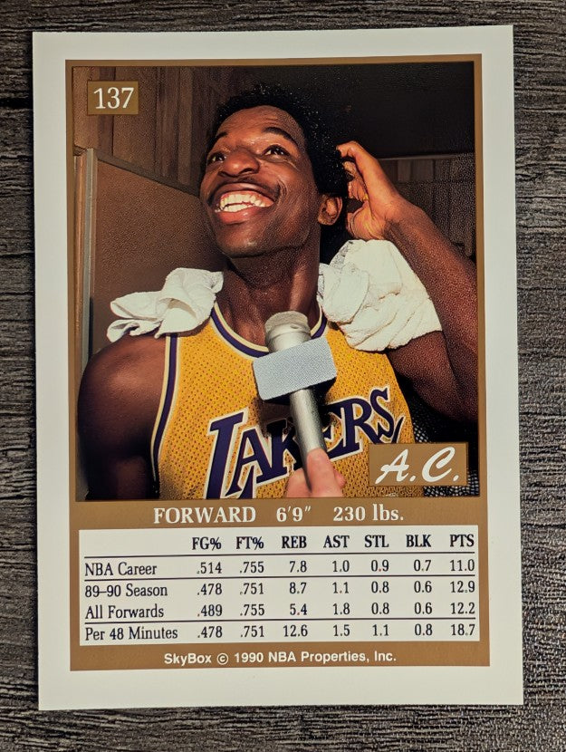 1990-91 SkyBox #137 A.C. Green