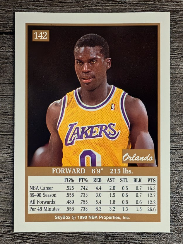 1990-91 SkyBox #142 Orlando Woolridge SP
