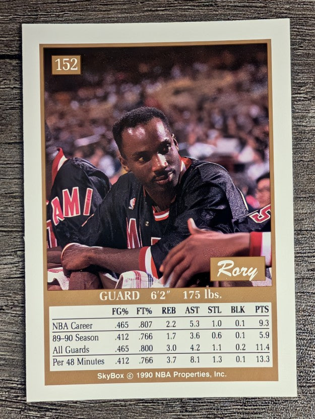 1990-91 SkyBox #152 Rory Sparrow SP