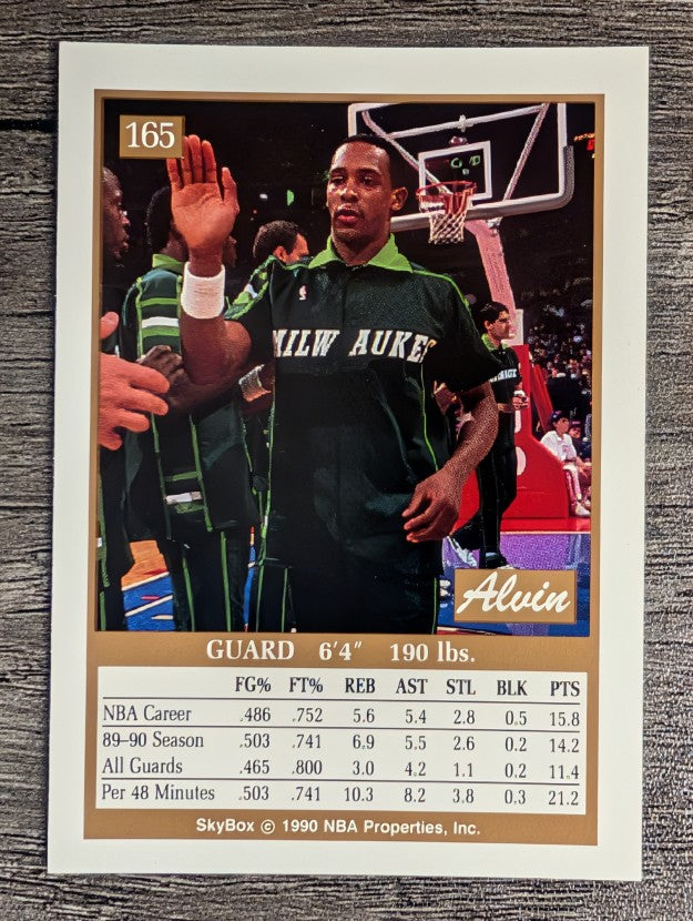 1990-91 SkyBox #165 Alvin Robertson
