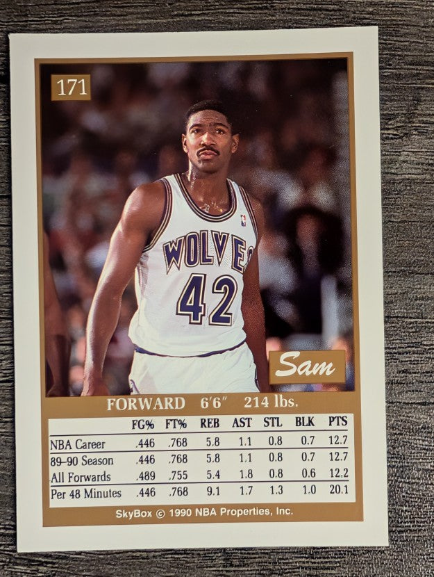 1990-91 SkyBox #171 Sam Mitchell RC